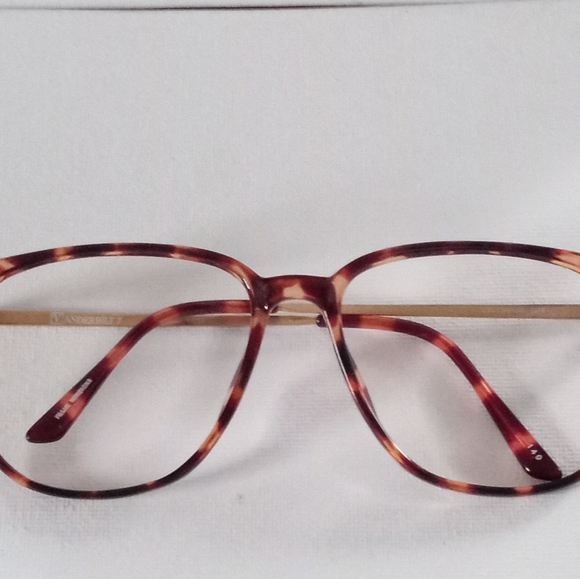 Vintage Faux Tortoise/Gold Vanderbilt Zyloware Eyeglass Frame Hong Kong NOS - Picture 3 of 7